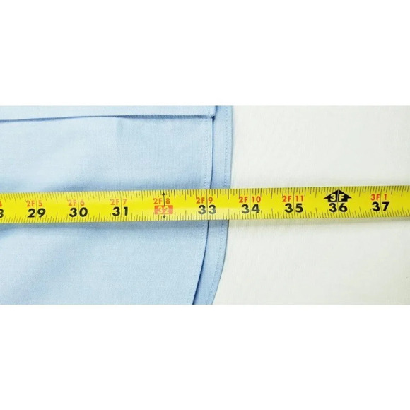 Stafford 17 32-33 Executive Non Iron Fitted Button Down Cotton Pinpoint Oxford - Picture 6 of 9